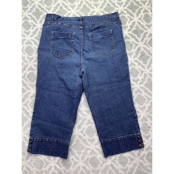 Style & Co Women's Straight Leg Crop Jeans Blue Medium Wash Denim Size 16‎ - Picture 13 of 16